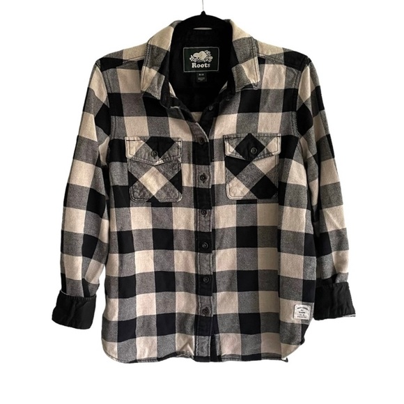 Roots Canada Flannel Button Up Shirt - Picture 2 of 6
